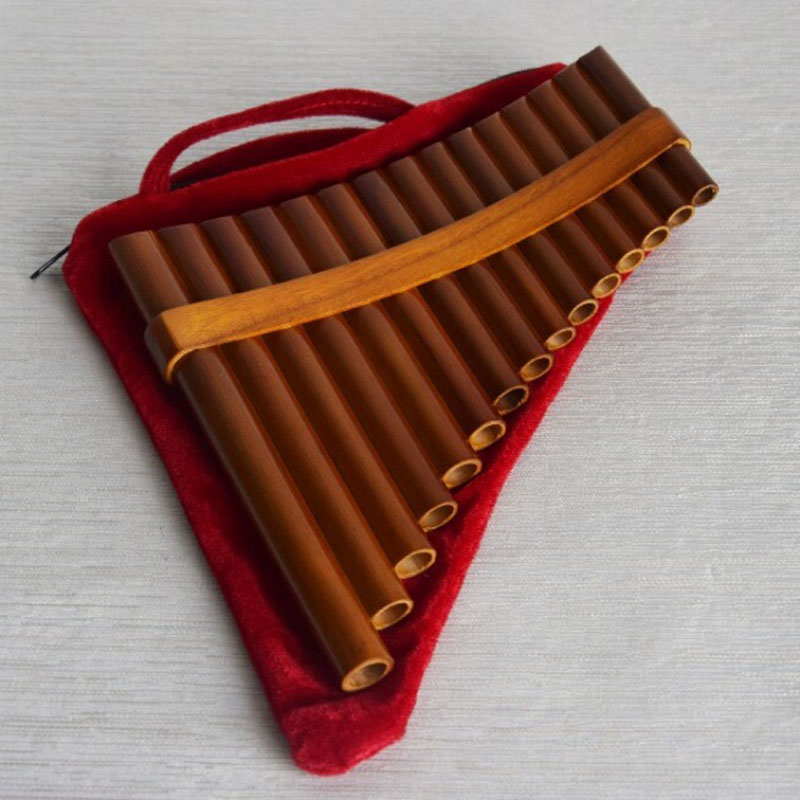 Musical Instrument Pipe - 15-Röhren Bambus Panflöte C/G Tonart für
