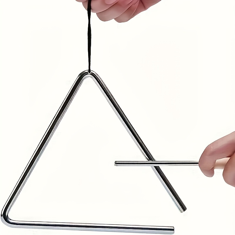 Triangle Beater Music - 1-teiliges professionelles Dreieck-Instrumentenset, lustiges Percussion-Musikwerkzeug mit