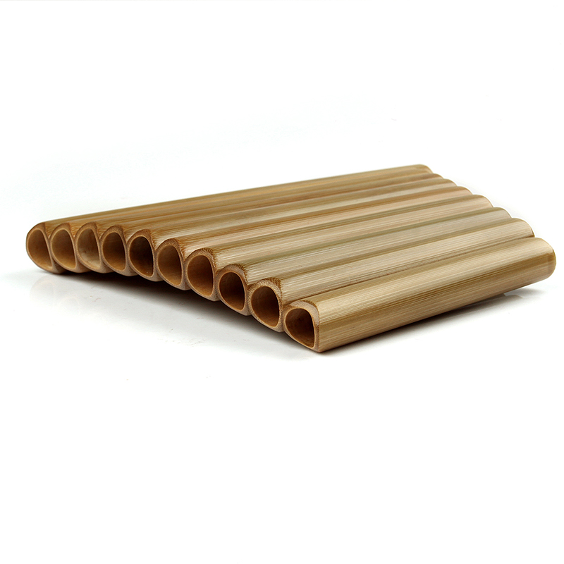 Musical Instrument Pipe - Blasinstrument aus natürlichem Bambus, Panflöte, C-Tastenflöte,