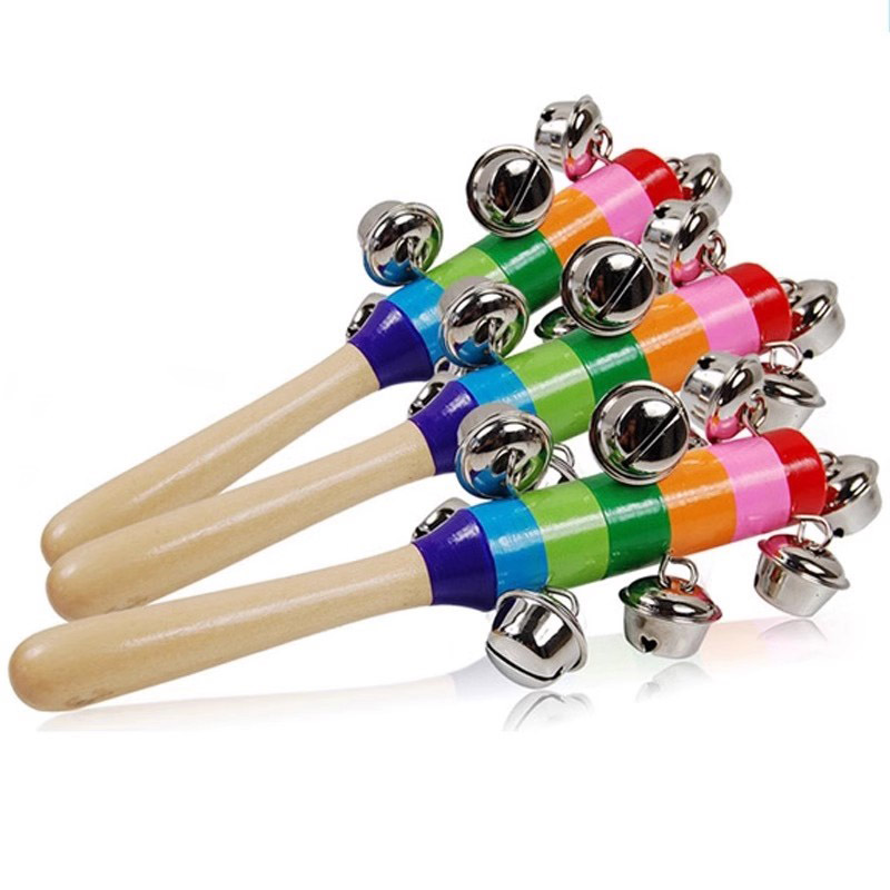 5PCS Holz Jingle Hand Glocken  – Musical Instrument Harmonium Bewertung und Preis