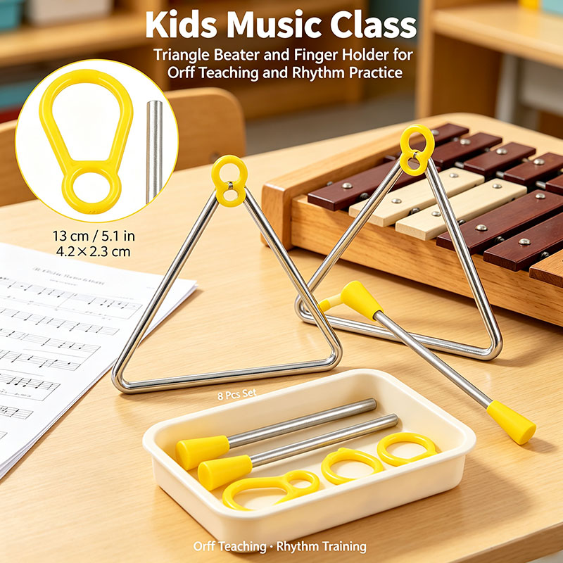 4 Stück Klassenzimmer-Percussi – Triangle Beater Music Bewertung und Preis