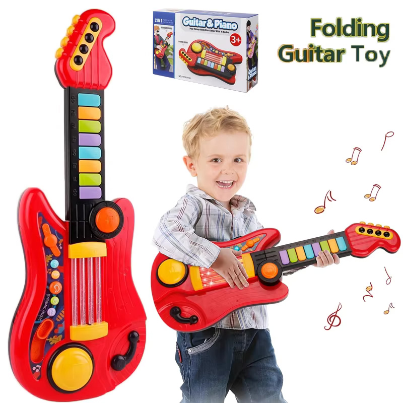 2-in-1 elektrisches Kindergita – Musical Instrument Harmonium Bewertung und Preis