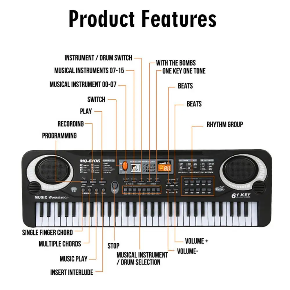 Elektronische Klaviertastatur  – Musical Instrument Harmonium Bewertung und Preis