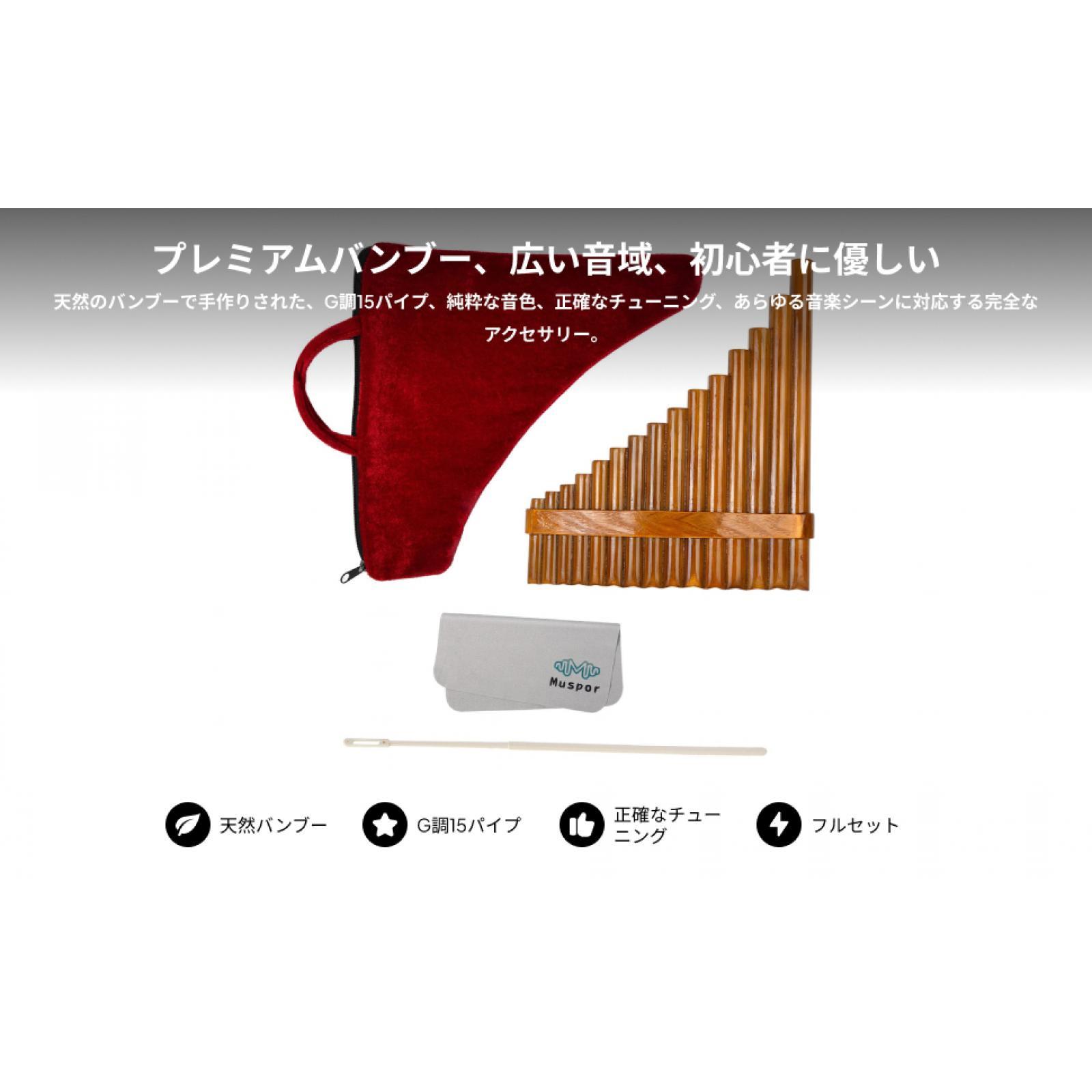 Gebogene Bambus-Panflöte in G- – Musical Instrument Pipe Bewertung und Preis